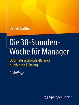 cover image of Die 38-Stunden-Woche für Manager